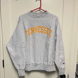 Champion Gray Sweatshirt with Orange Tennessee Logo